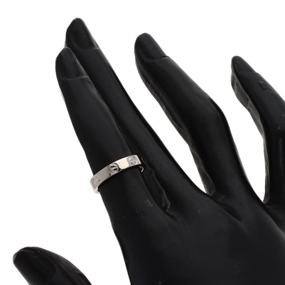 Cartier Mini Love Ring 46 18k White Gold — view 7