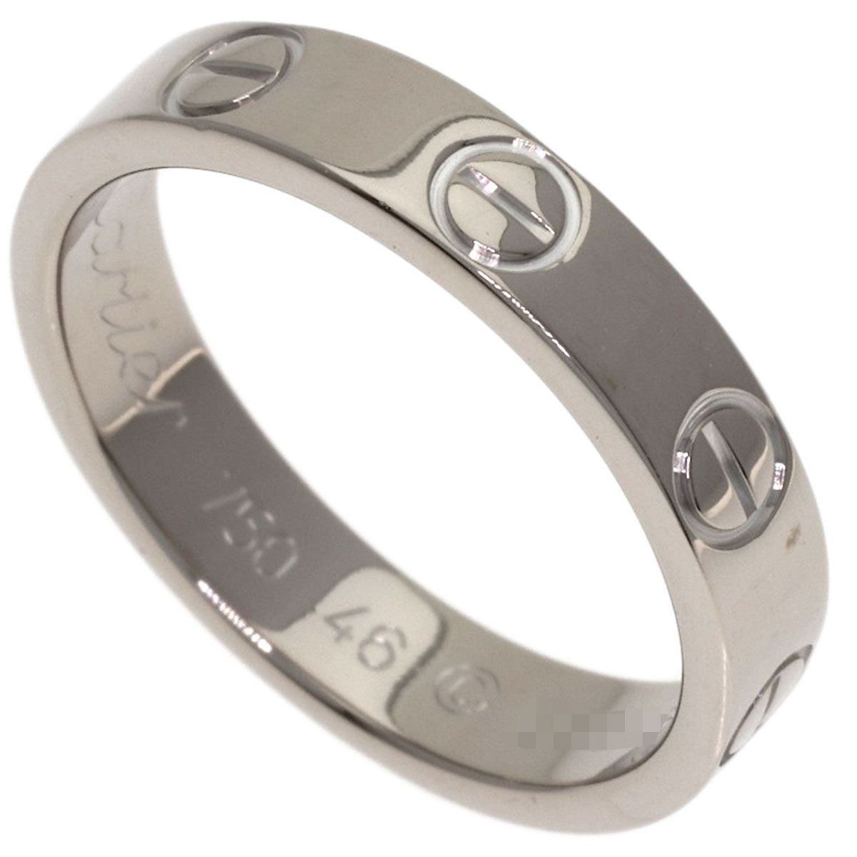 Cartier Mini Love Ring 46 18k White Gold