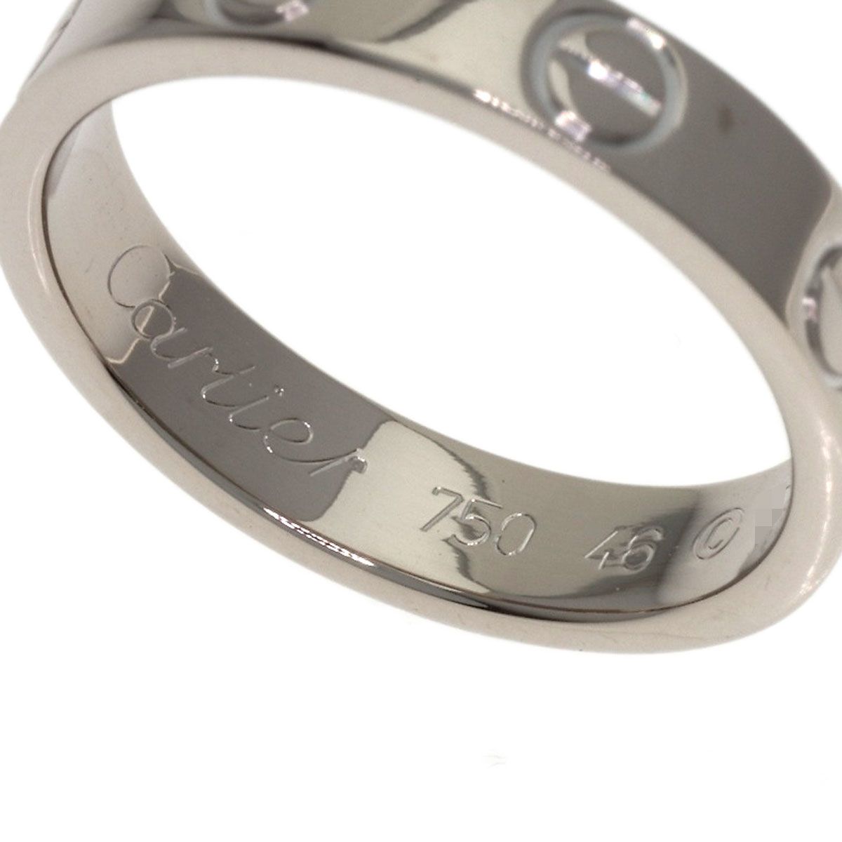 Cartier Mini Love Ring 46 18k White Gold — view 5