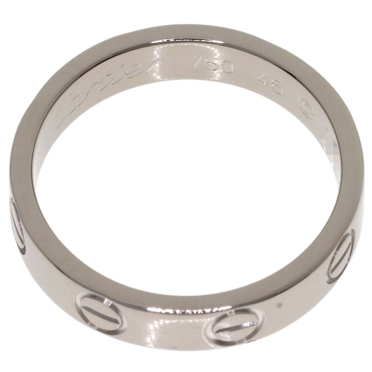 Cartier Mini Love Ring 46 18k White Gold — view 4