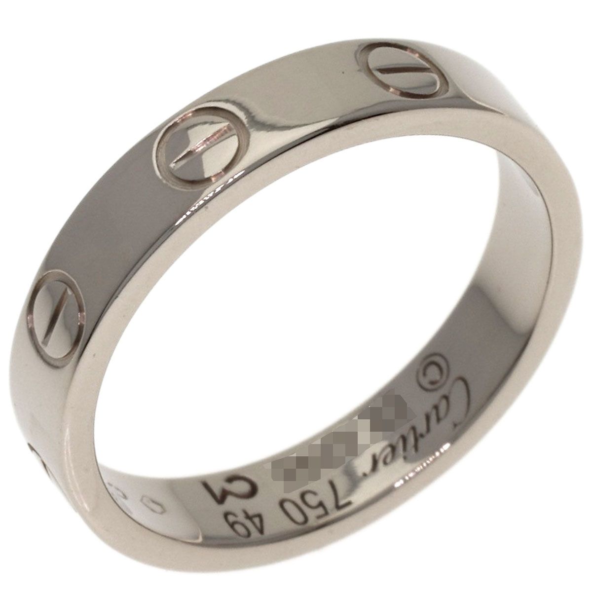 Cartier Mini Love Ring 49 18k White Gold — view 2