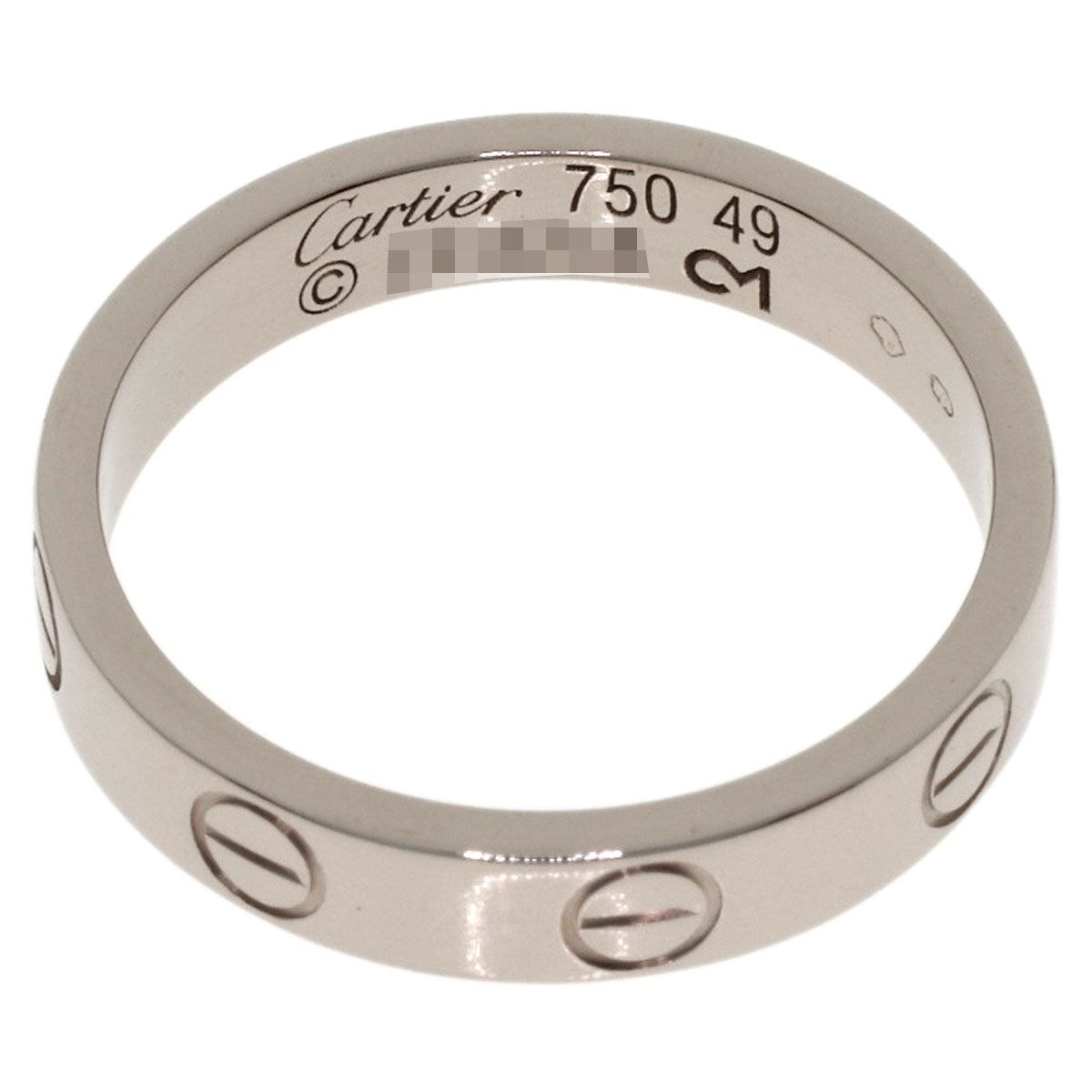 Cartier Mini Love Ring 49 18k White Gold — view 4