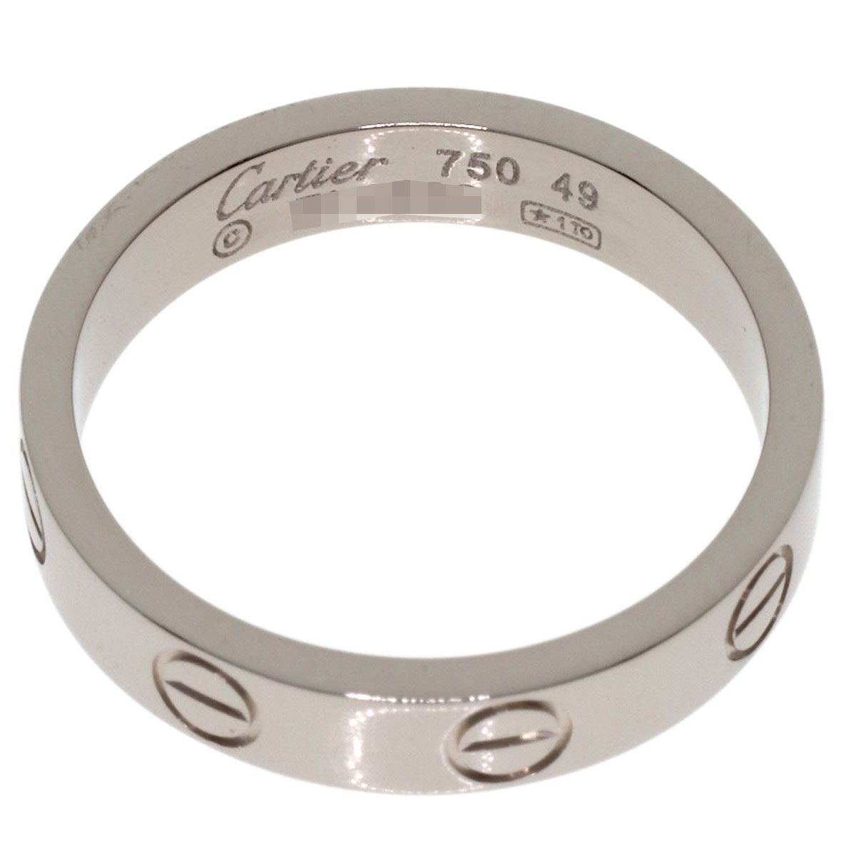 Cartier Mini Love Ring 49 18k White Gold — view 4