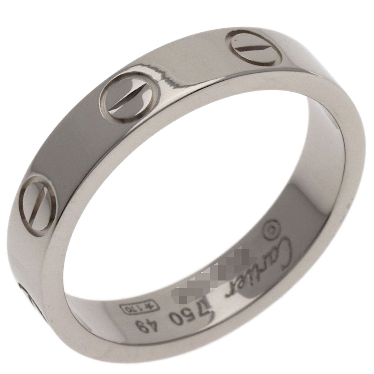 Cartier Mini Love Ring 49 18k White Gold — view 2