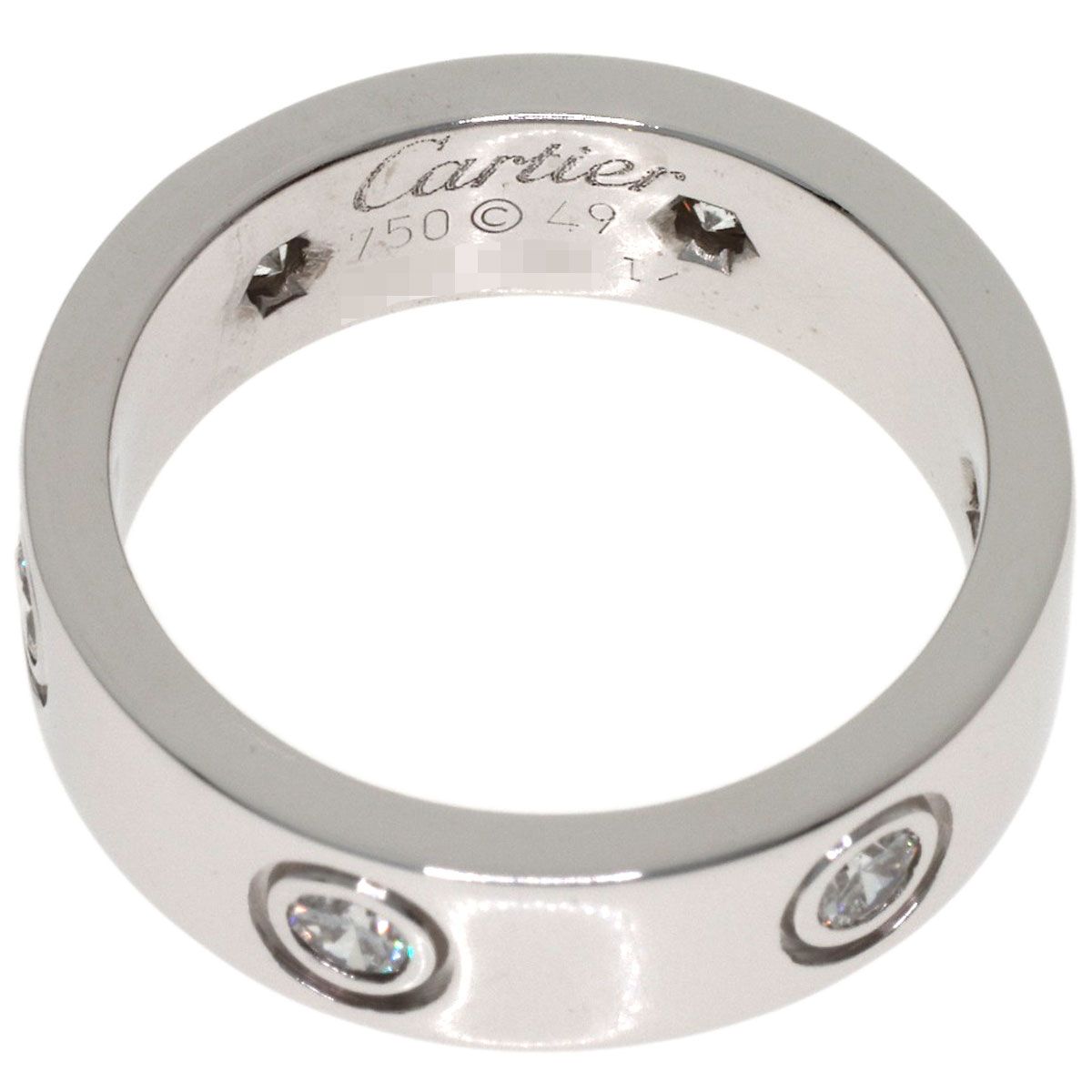 Cartier Love Ring Full Diamond 49 18k White Gold — view 4