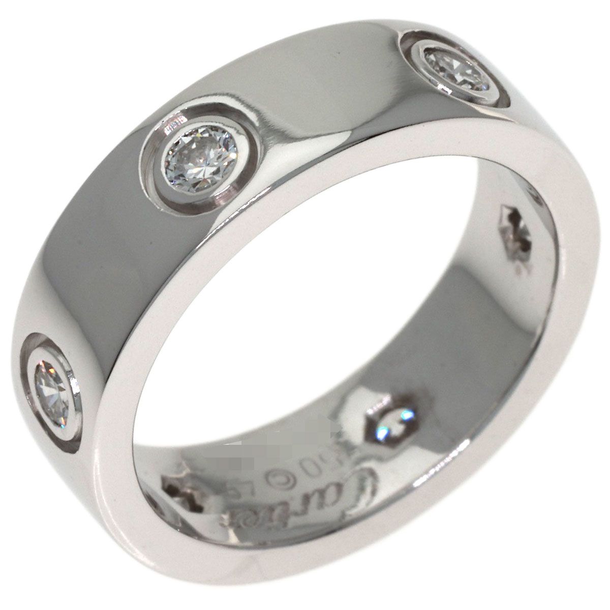 Cartier Love Ring Full Diamond 49 18k White Gold — view 2