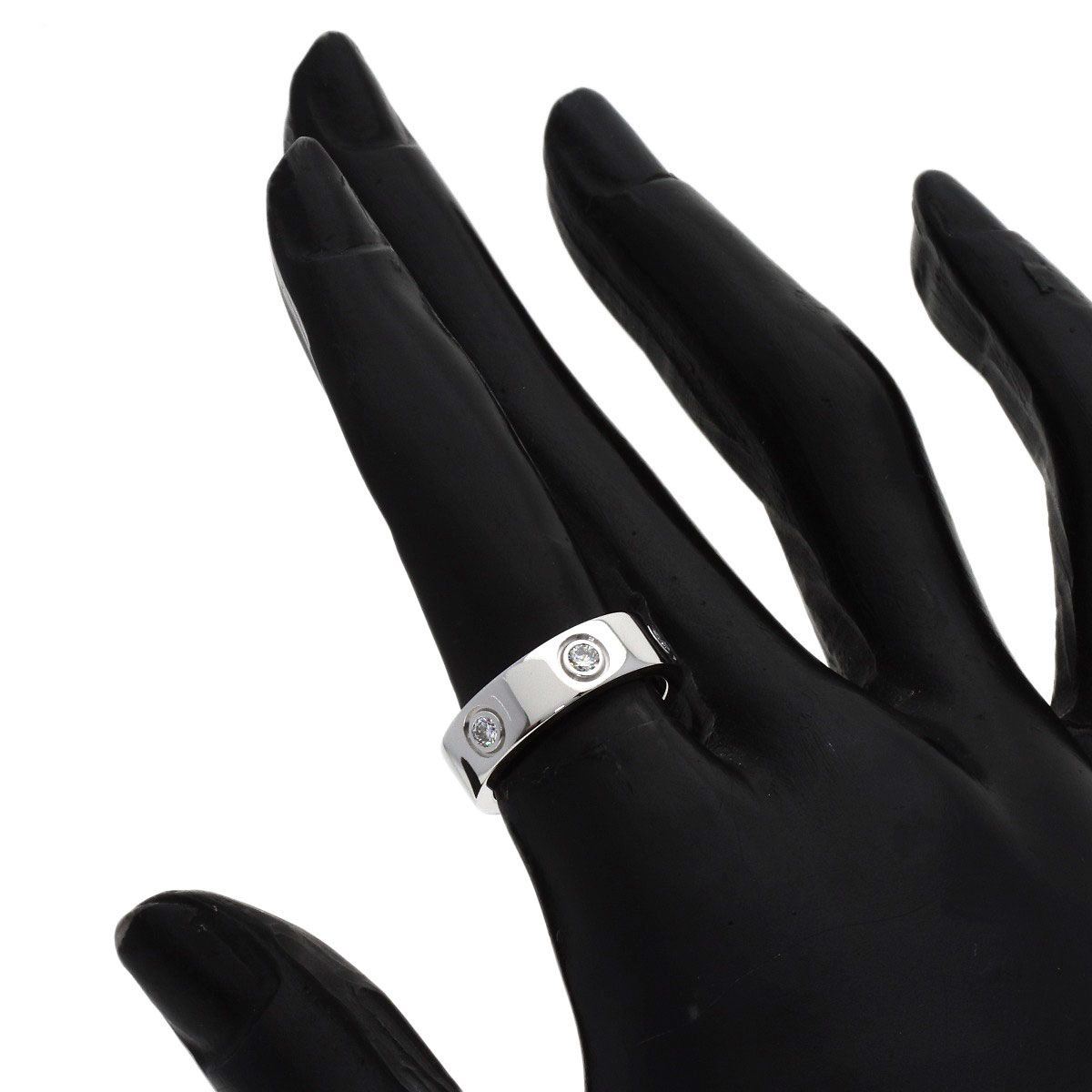 Cartier Love Ring Full Diamond 49 18k White Gold — view 5