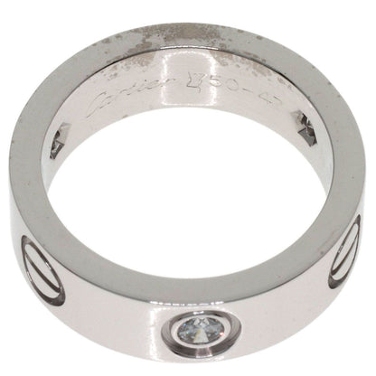 Cartier Love Ring Half Diamond 47 18k White Gold — view 4
