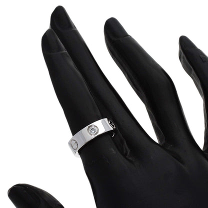 Cartier Love Ring Half Diamond 47 18k White Gold — view 6