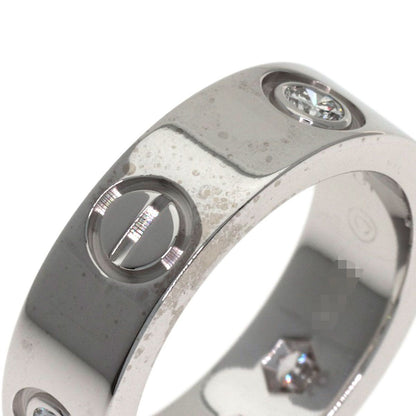 Cartier Love Ring Half Diamond 47 18k White Gold — view 7