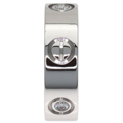 Cartier Love Ring Half Diamond 47 18k White Gold — view 3