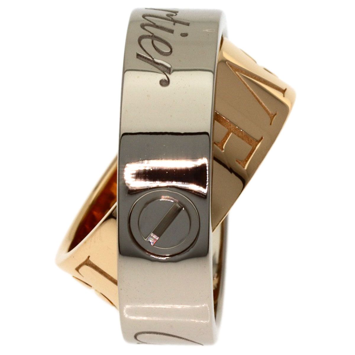 Cartier C-cles Love 45 Ring 18k White Gold 18k Pink — view 3