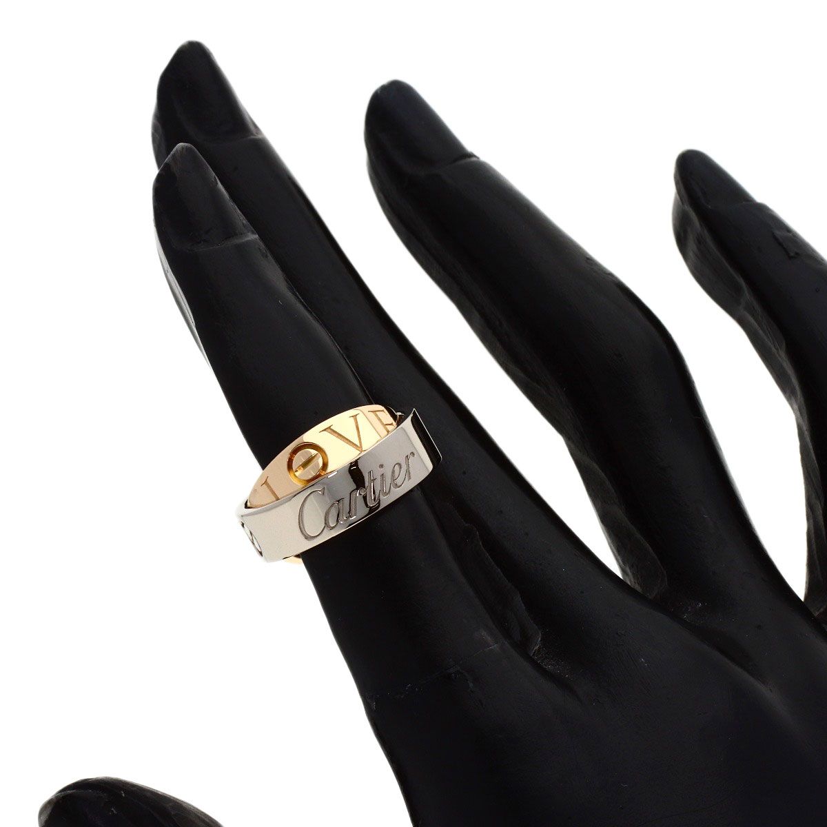 Cartier C-cles Love 45 Ring 18k White Gold 18k Pink — view 5