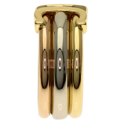 Cartier 2C Ring 54 18k Yellow Gold 18k White Pink — view 3