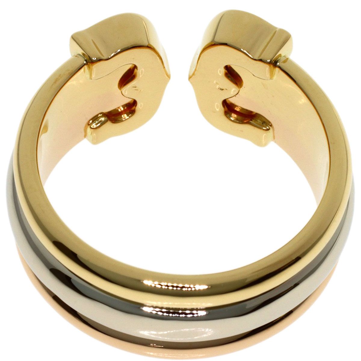 Cartier 2C Ring 54 18k Yellow Gold 18k White Pink — view 4