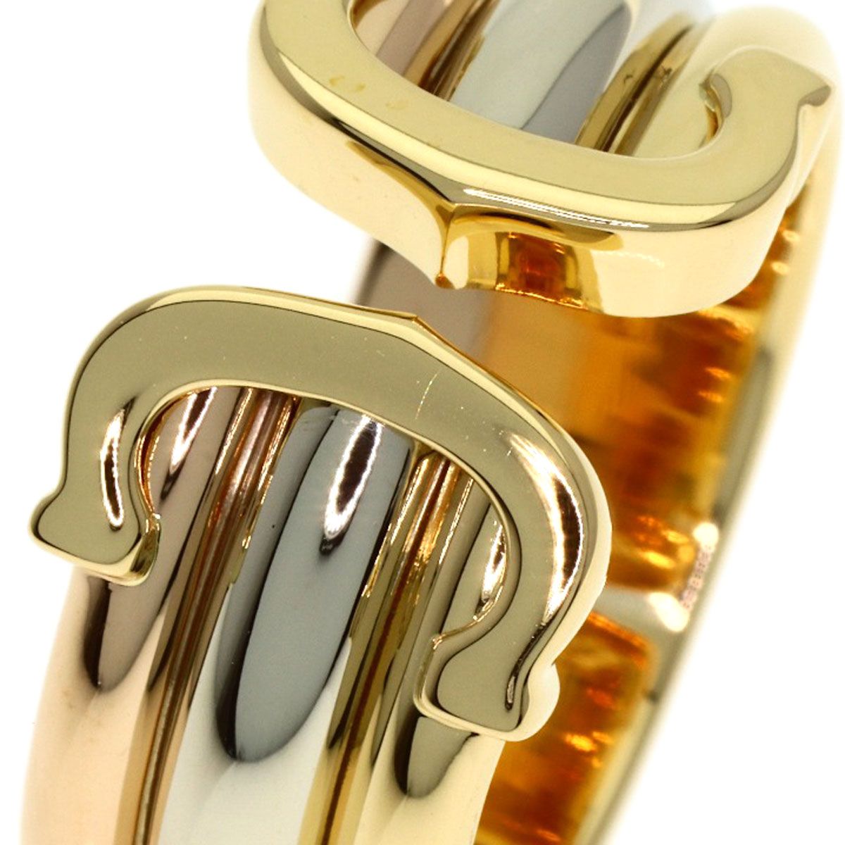 Cartier 2C Ring 54 18k Yellow Gold 18k White Pink — view 7