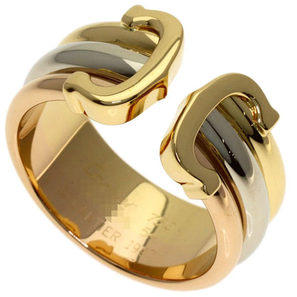 Cartier 2C Ring 54 18k Yellow Gold 18k White Pink