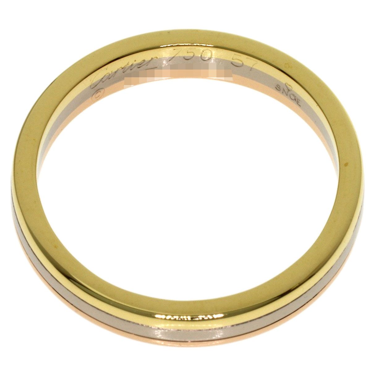 Cartier Trinity 57 Ring 18k Yellow Gold 18k White Pink — view 4