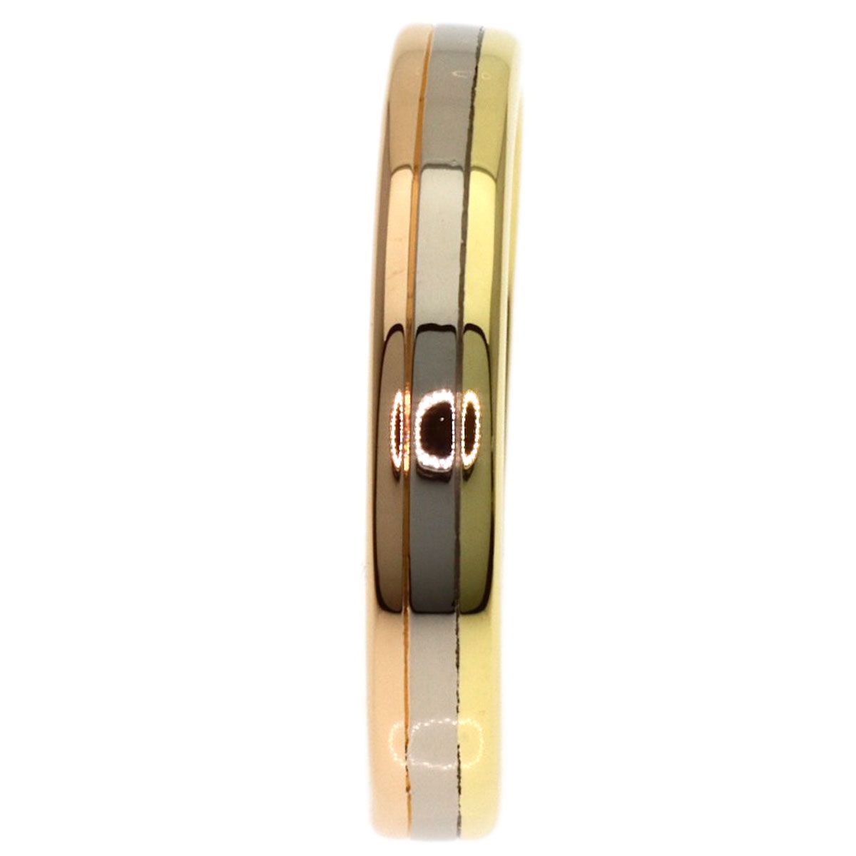 Cartier Trinity 57 Ring 18k Yellow Gold 18k White Pink — view 3