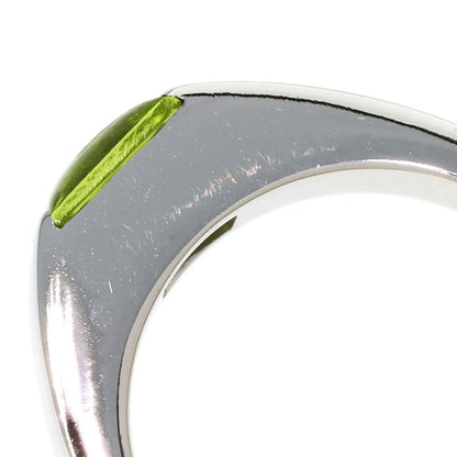 Cartier Tank Ring Peridot 50 18k White Gold — view 9