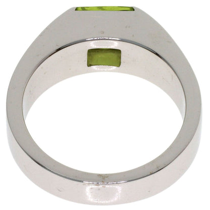 Cartier Tank Ring Peridot 50 18k White Gold — view 4