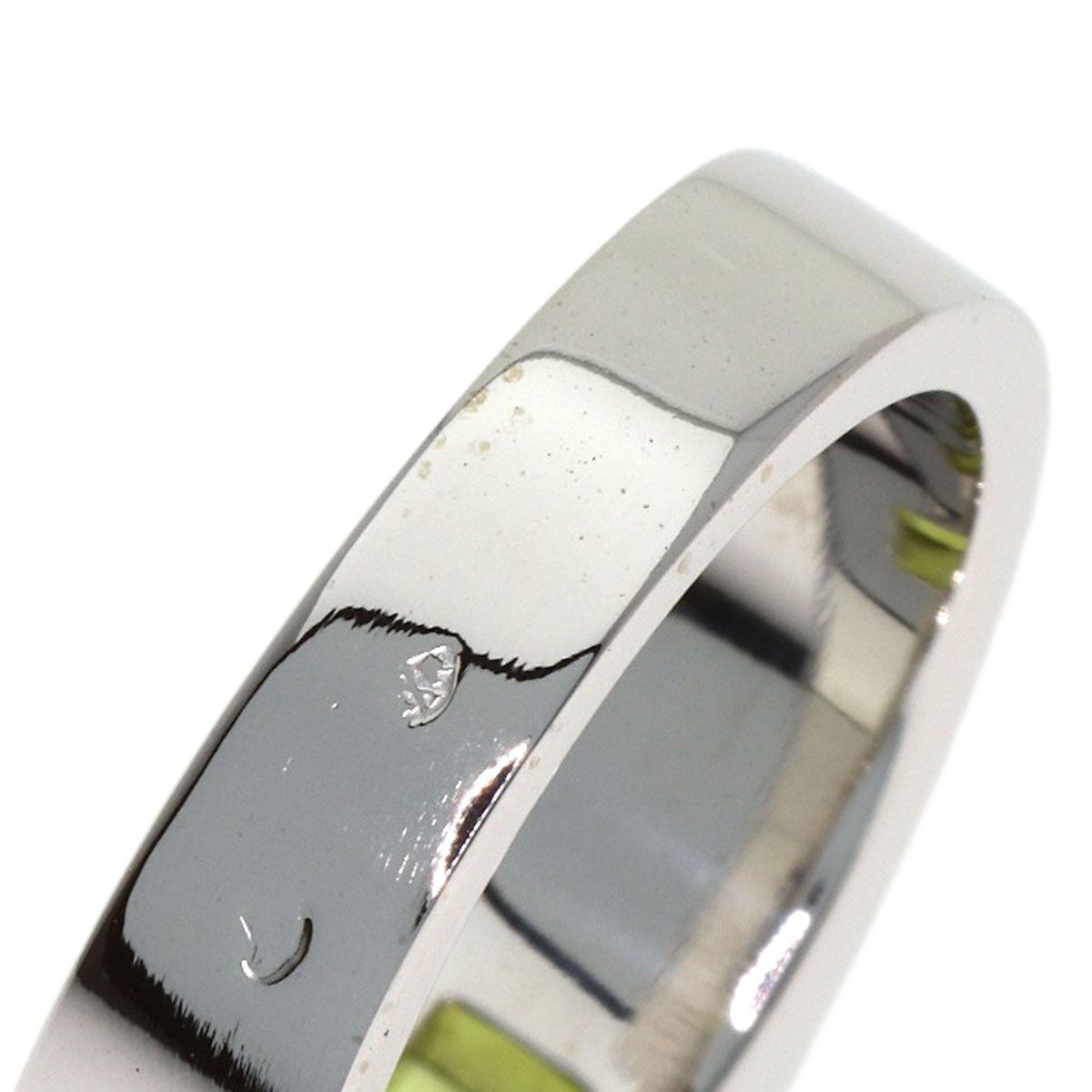 Cartier Tank Ring Peridot 50 18k White Gold — view 7