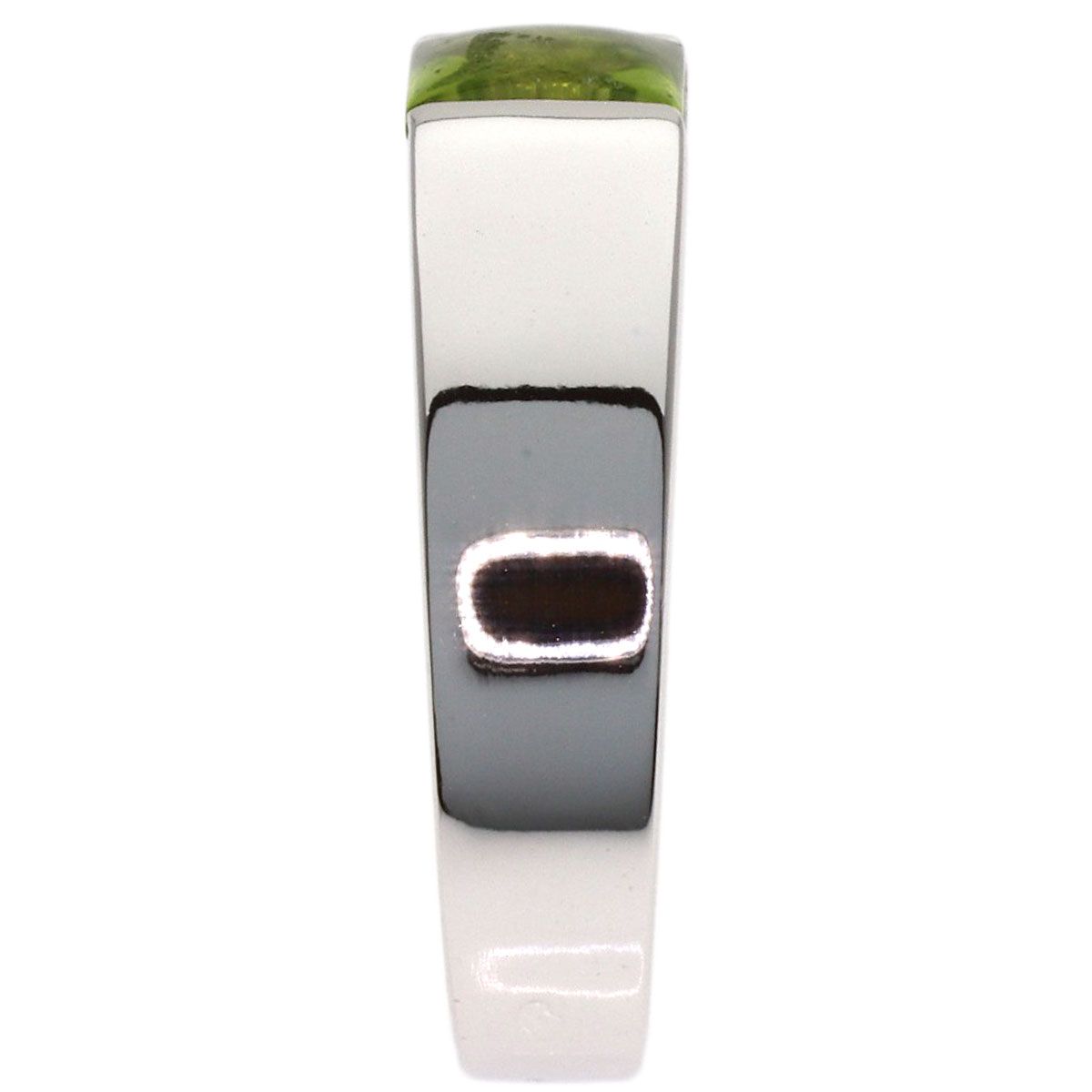Cartier Tank Ring Peridot 50 18k White Gold — view 3