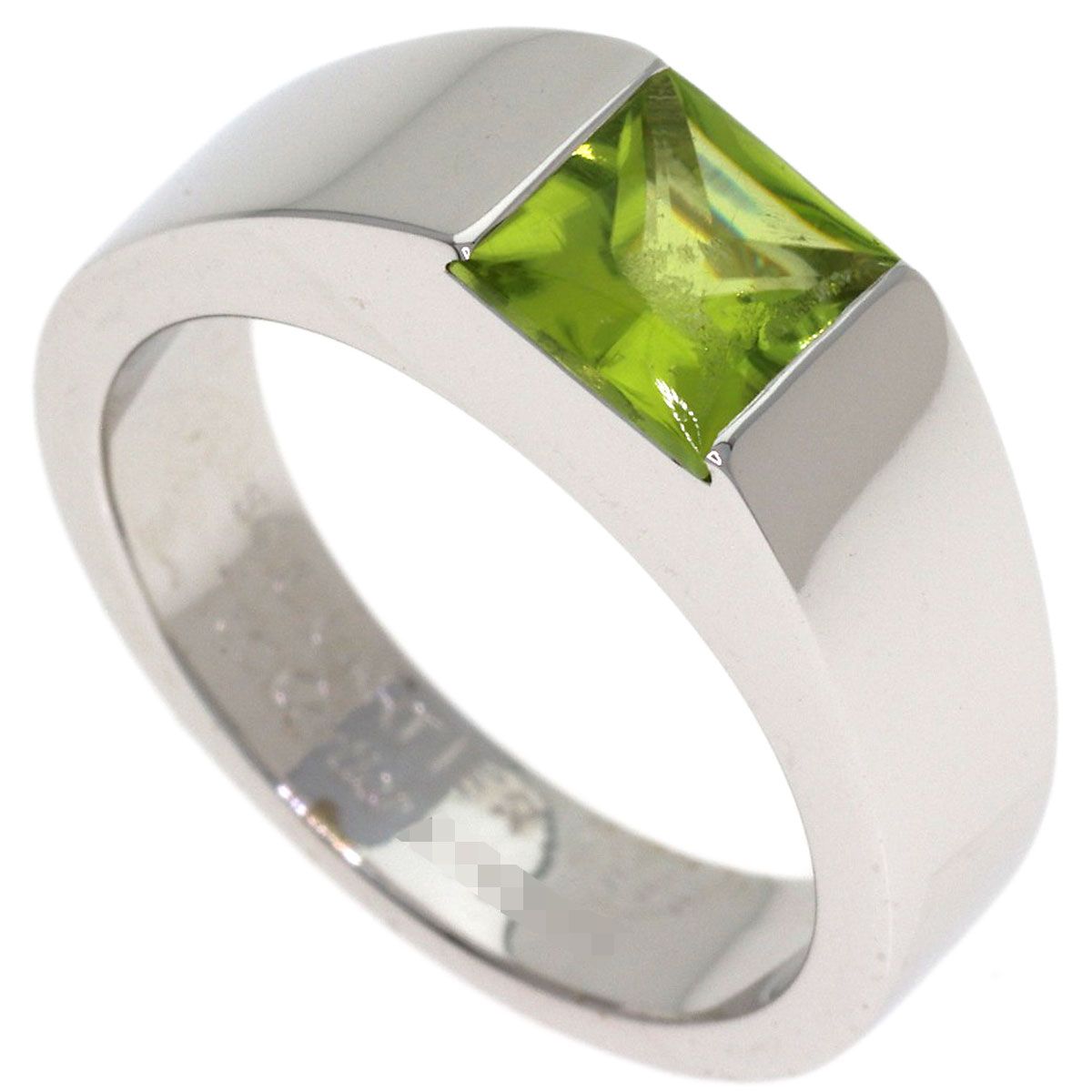 Cartier Tank Ring Peridot 50 18k White Gold