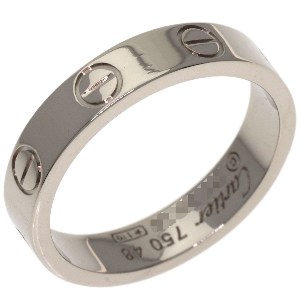 Cartier Mini Love Ring 48 18k White Gold — view 2