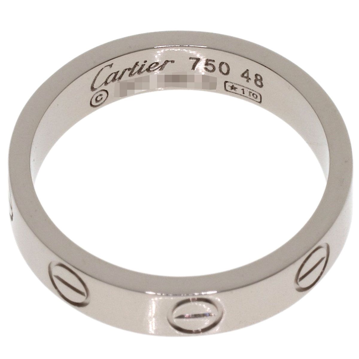 Cartier Mini Love Ring 48 18k White Gold — view 4