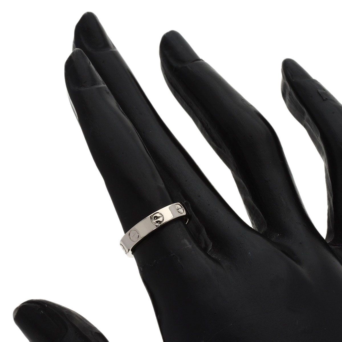 Cartier Mini Love Ring 48 18k White Gold — view 5