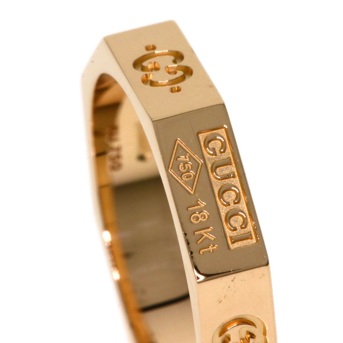 Gucci Octagon Ring 18k Pink Gold — view 8