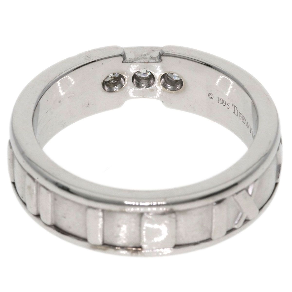 Tiffany & Co Atlas Diamond Ring 18k White Gold — view 4