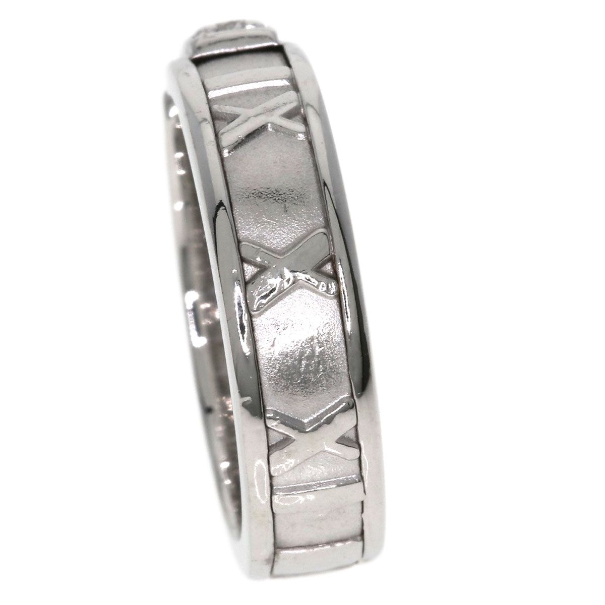 Tiffany & Co Atlas Diamond Ring 18k White Gold — view 9