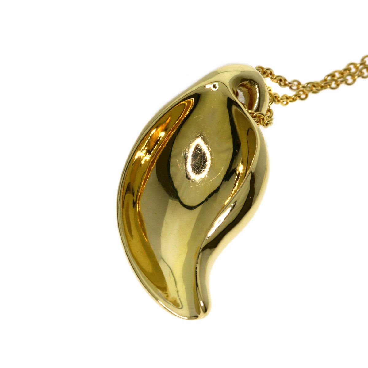 Tiffany & Co Leaf Necklace 18k Yellow Gold — view 5