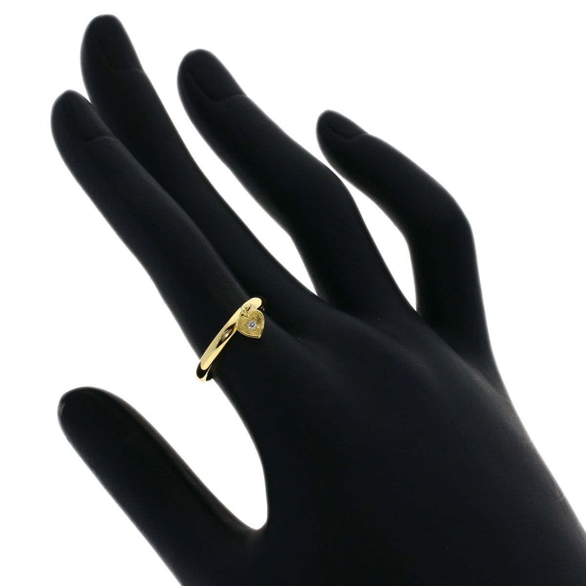 Dior Heart Diamond Ring 18k Yellow Gold — view 5