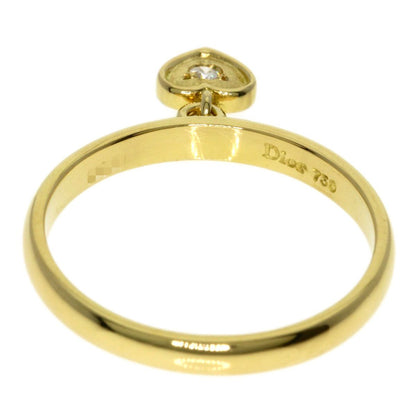 Dior Heart Diamond Ring 18k Yellow Gold — view 4