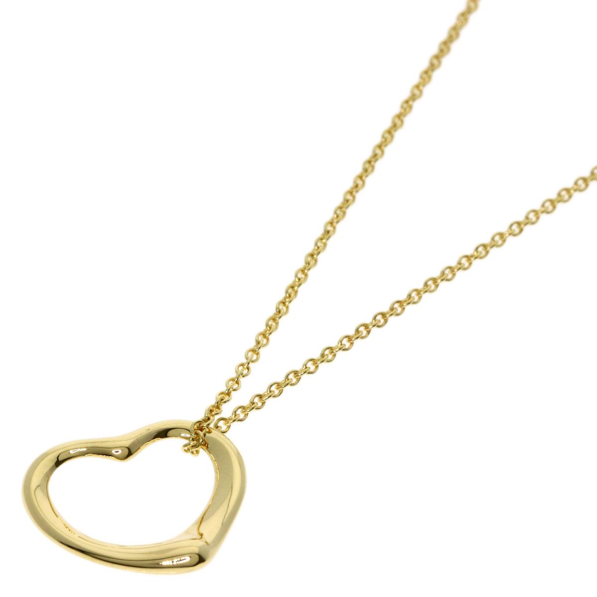 Tiffany & Co Open Heart Necklace 18k Yellow Gold
