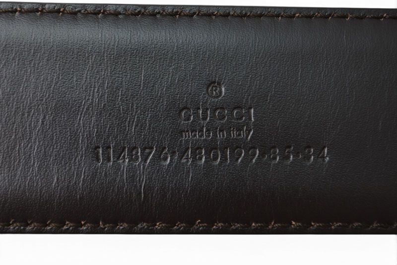 Gucci Belt GG Buckle Brown Beige 85 — view 6