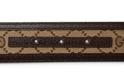 Gucci Belt GG Buckle Brown Beige 85 — view 8