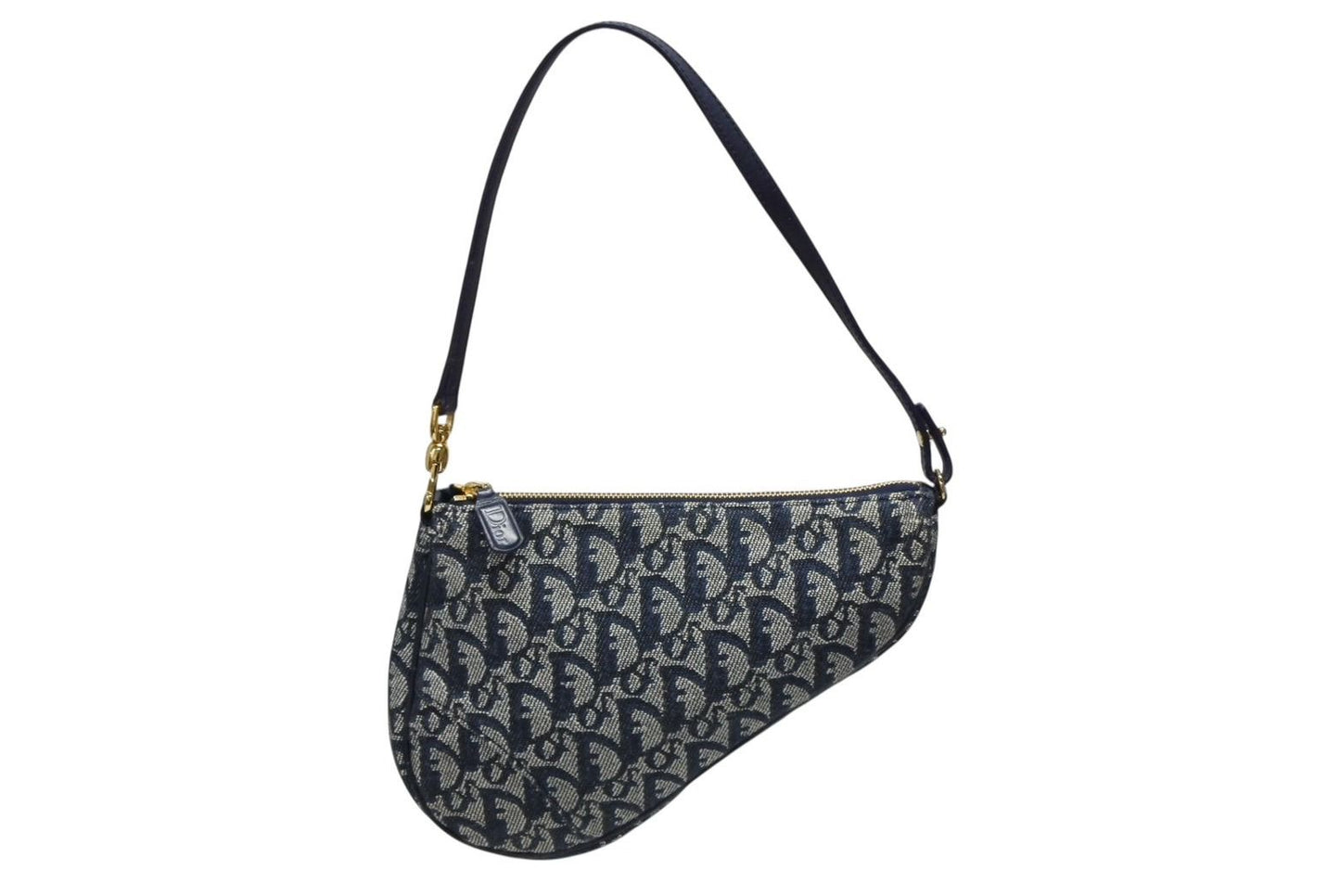 Dior Trotter Saddle Bag Pouch Navy