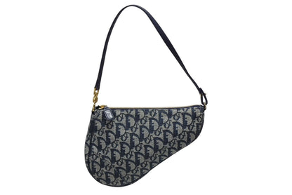 Dior Trotter Saddle Bag Pouch Navy
