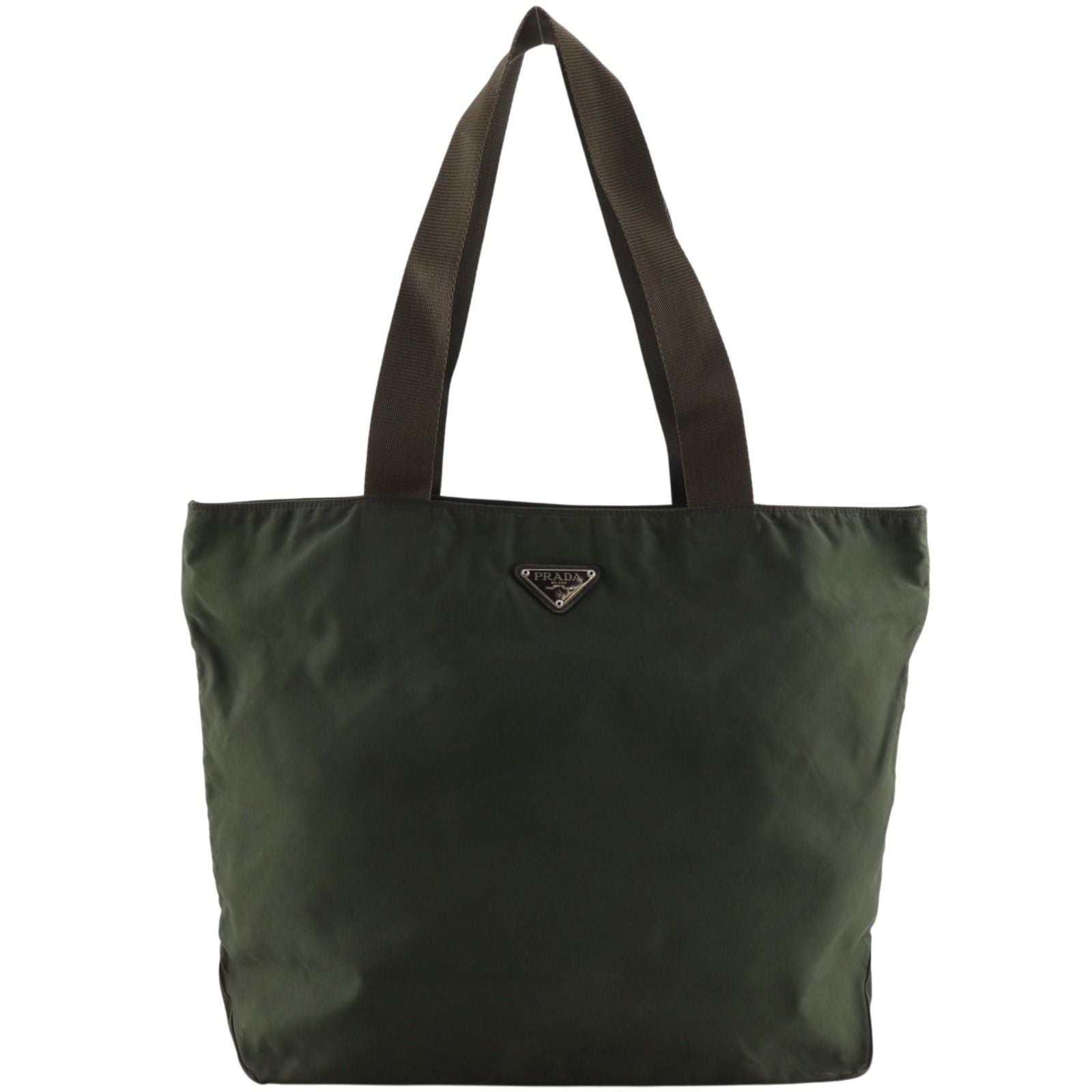 Prada Nylon Khaki Tote