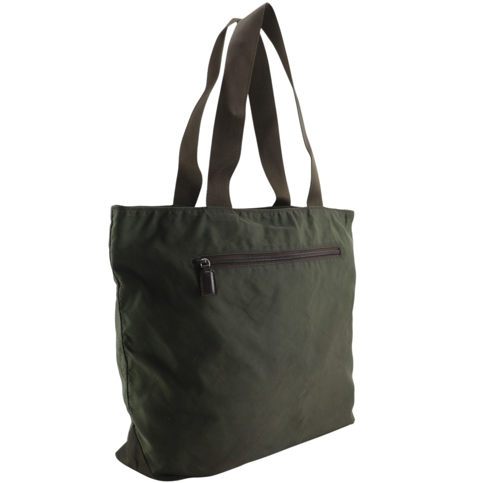 Prada Nylon Khaki Tote — view 3