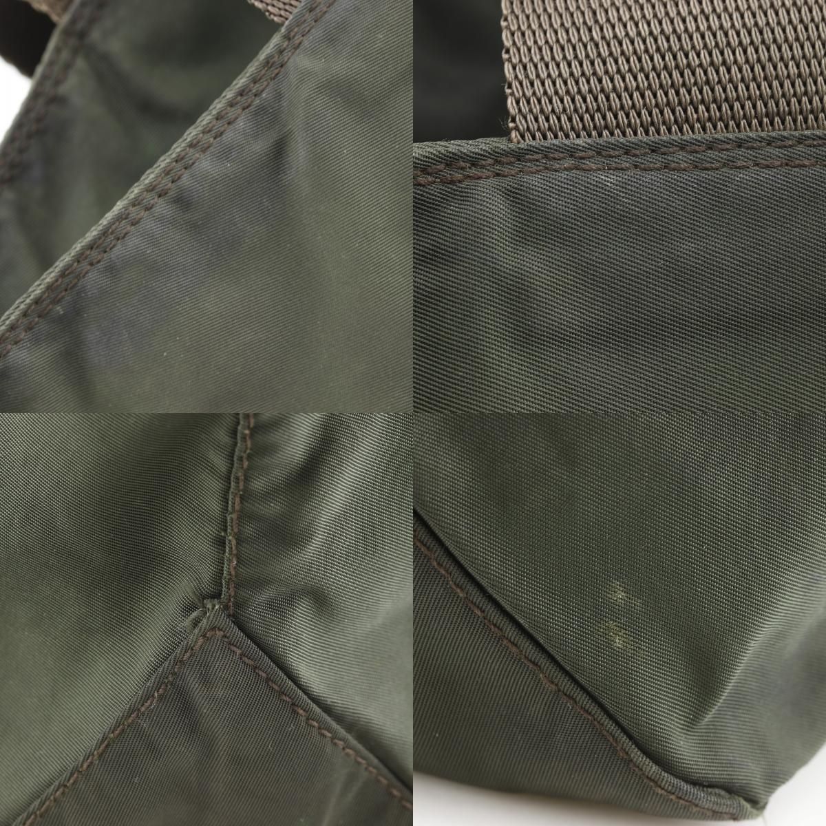 Prada Nylon Khaki Tote — view 8