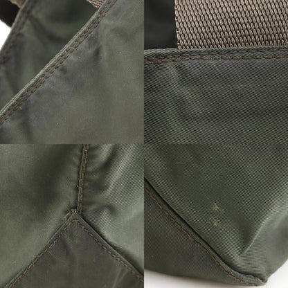 Prada Nylon Khaki Tote — view 8