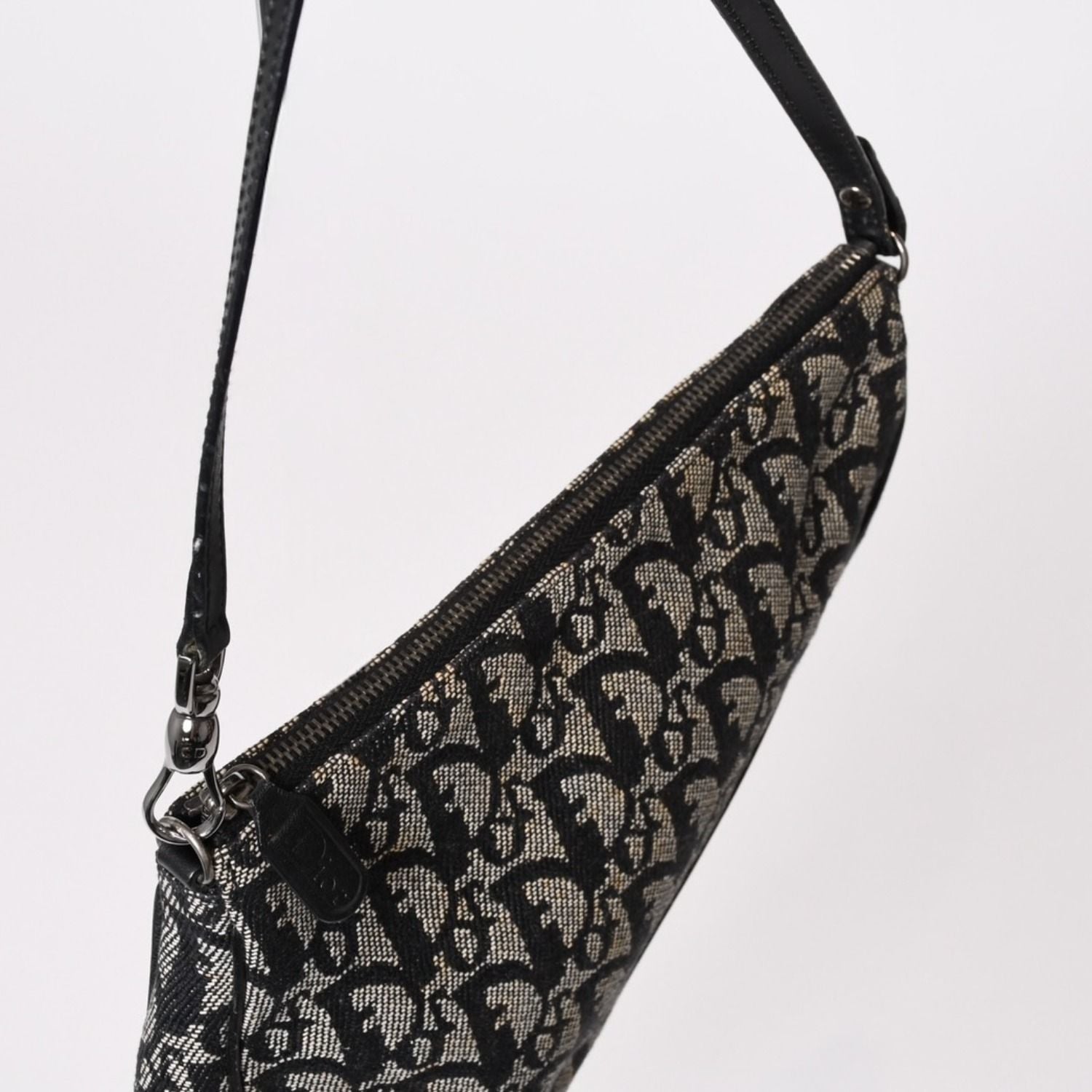 Dior Trotter Saddle Bag Pouch Navy — view 3