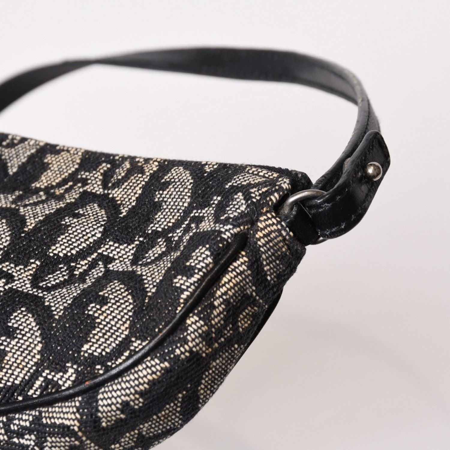 Dior Trotter Saddle Bag Pouch Navy — view 7