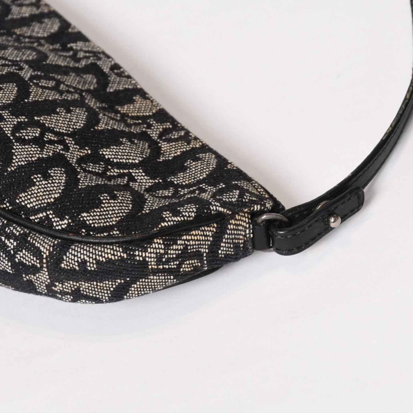 Dior Trotter Saddle Bag Pouch Navy — view 5
