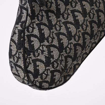 Dior Trotter Saddle Bag Pouch Navy — view 4